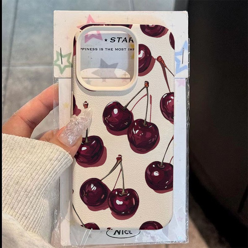 Phone Cases Red - Kırmızı Kiraz Baskılı Desenli Telefon Kılıfı