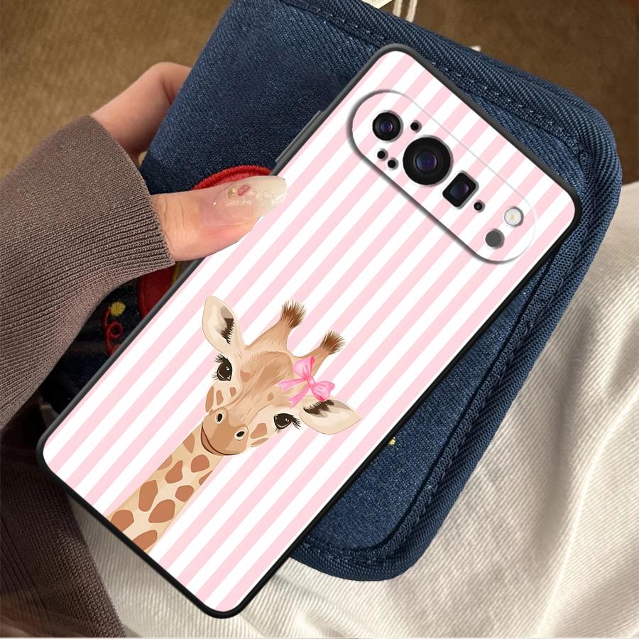 Phone Cases Google Pixel 10 Pro - Karikatür Zürafa Funda Telefon Kılıfı Google