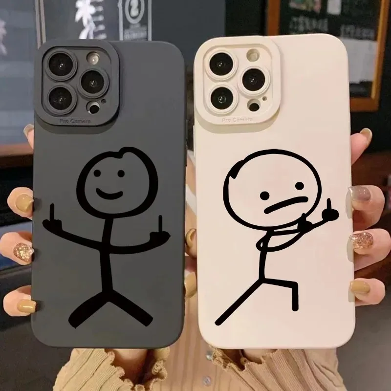 Phone Cases Like Loopy - Sevimli Karikatür Kibrit Adamı Mat Silikon