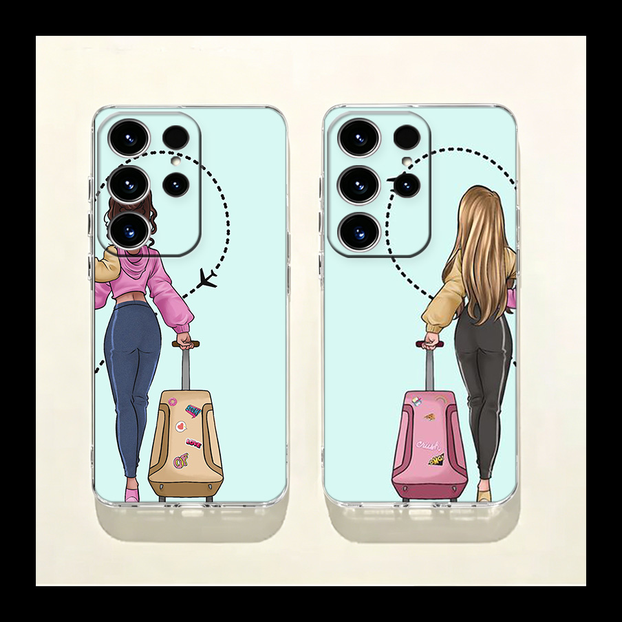 Phone Cases Vogue - Vogue Kız Seyahat Telefon Kılıfı Samsung