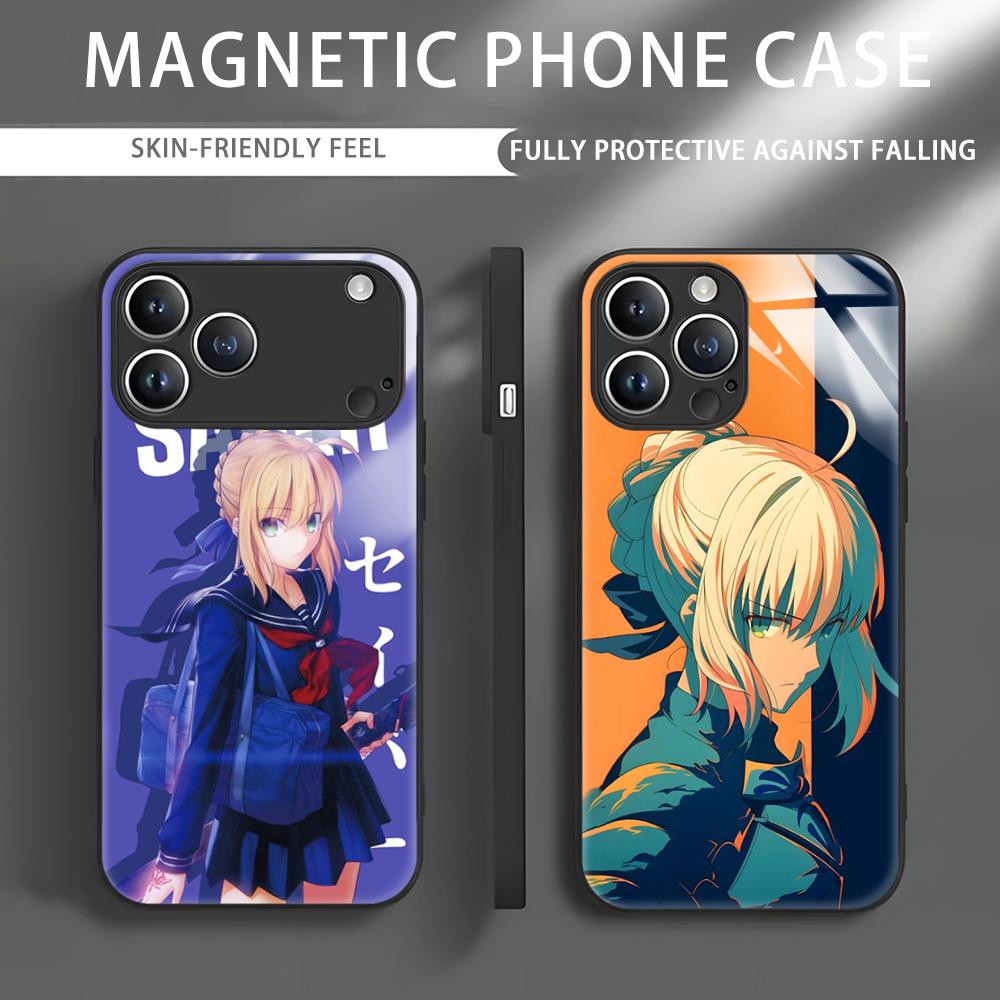 Apple Iphone 16 - Anime Fate S-Saber Telefon Kılıfı iPhone