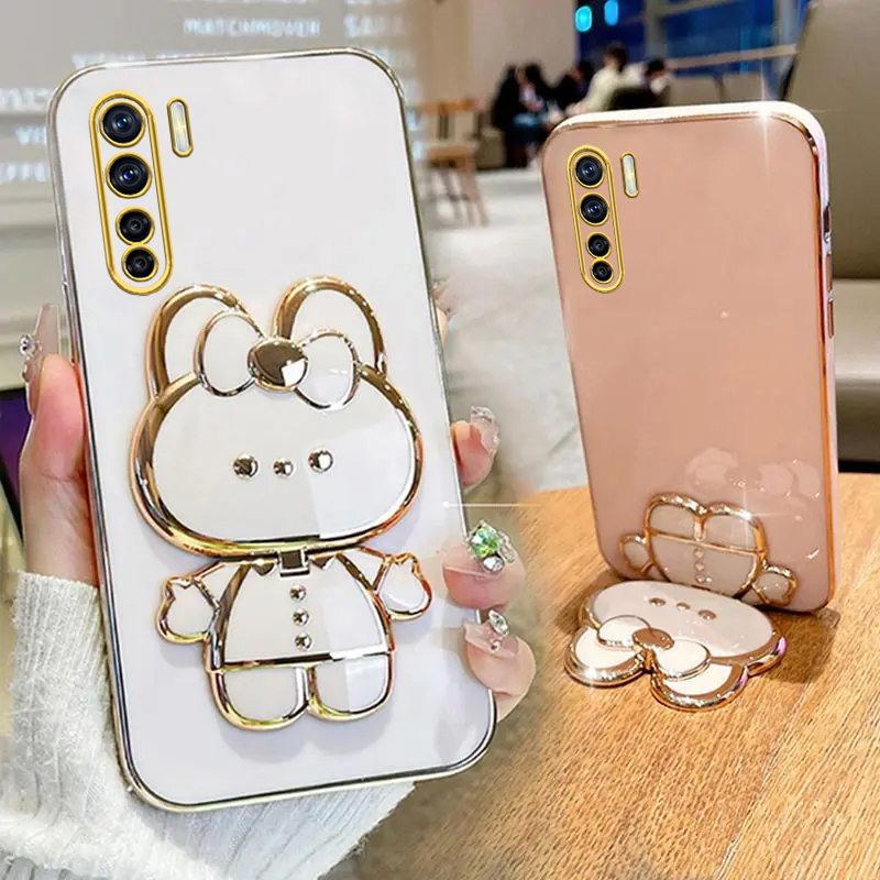 Phone Cases Vogue - A91 Makyaj Aynası Sevimli Tavşan Telefon
