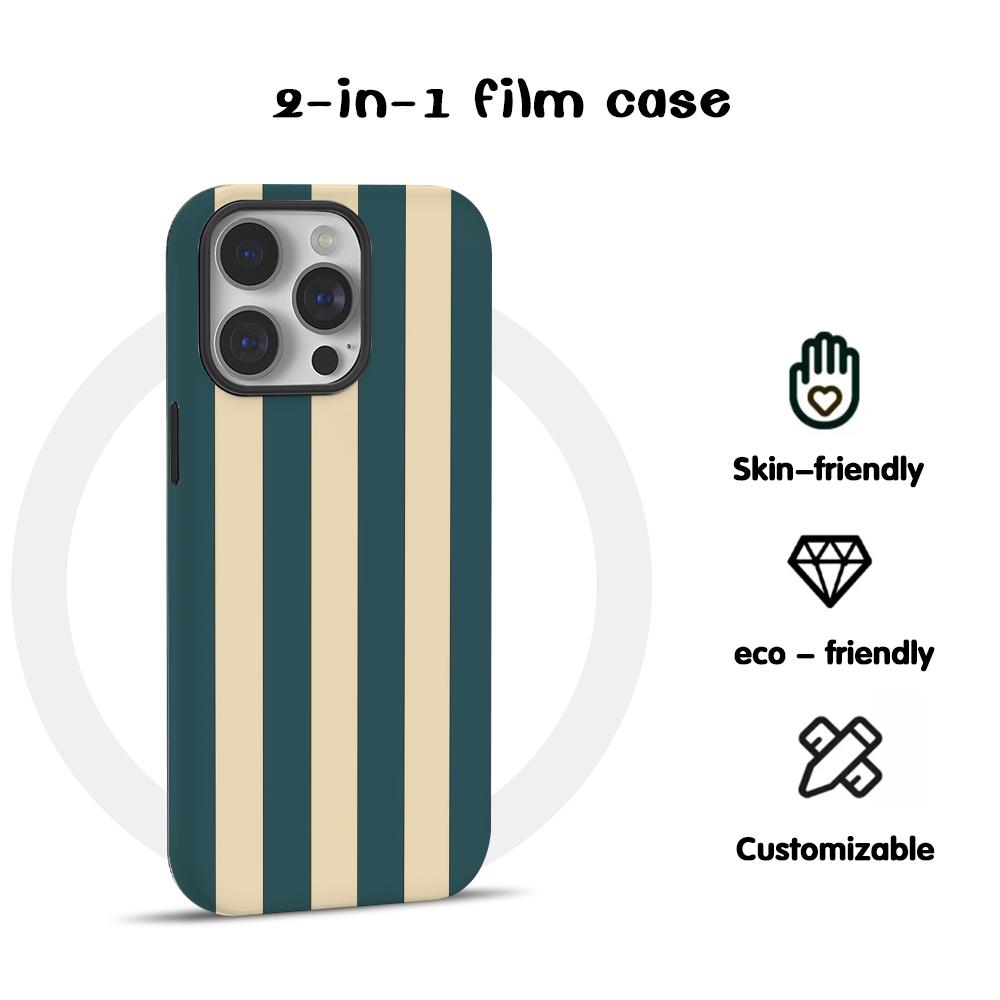 Phone Cases Xs Max - Moda Yatay Renkli Çizgili Telefon Kılıfı