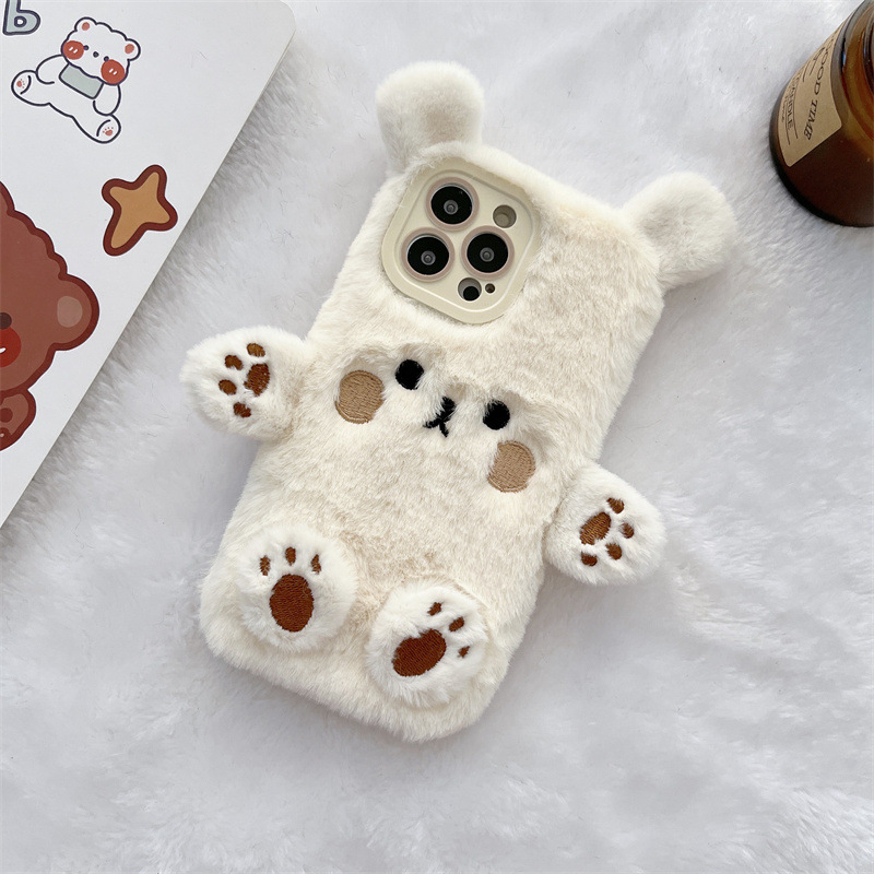 Kore 3D Çizgi Film Ayı Tüylü P - Phone Cases Iphone 15 incelemesi ve fiyatı