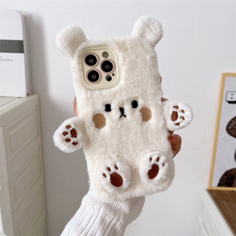Kore 3D Çizgi Film Ayı Tüylü P - Phone Cases Iphone 15 incelemesi ve fiyatı