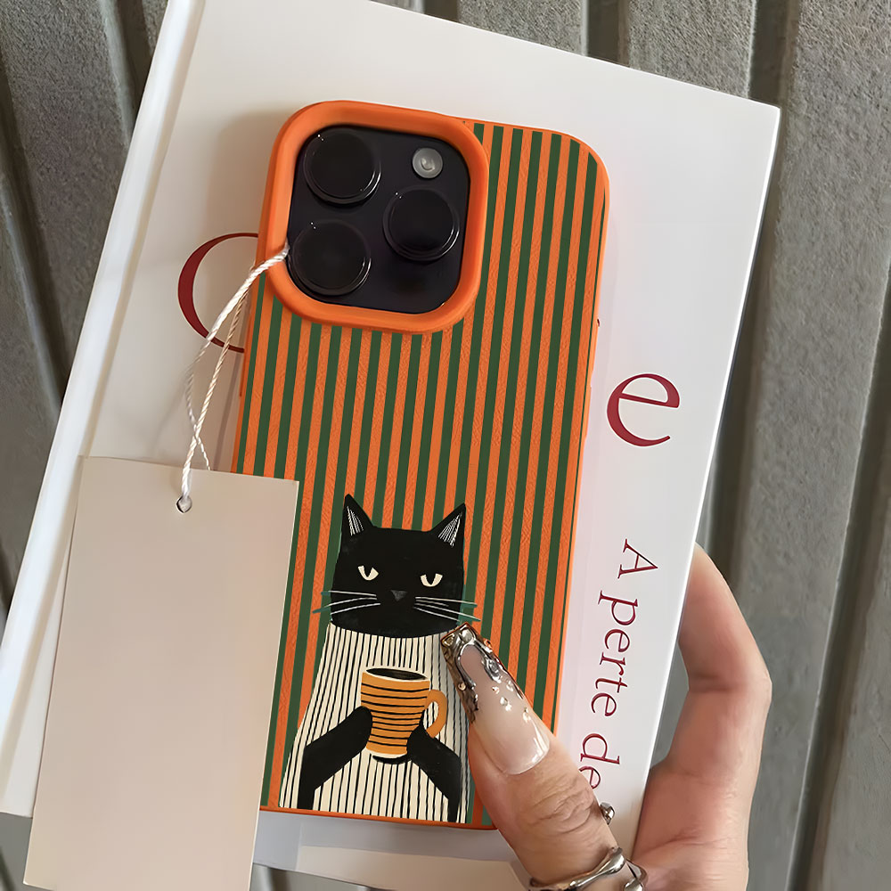 Komik Kahve Kedi Desenli Lyche - Phone Cases Xs Max incelemesi ve fiyatı