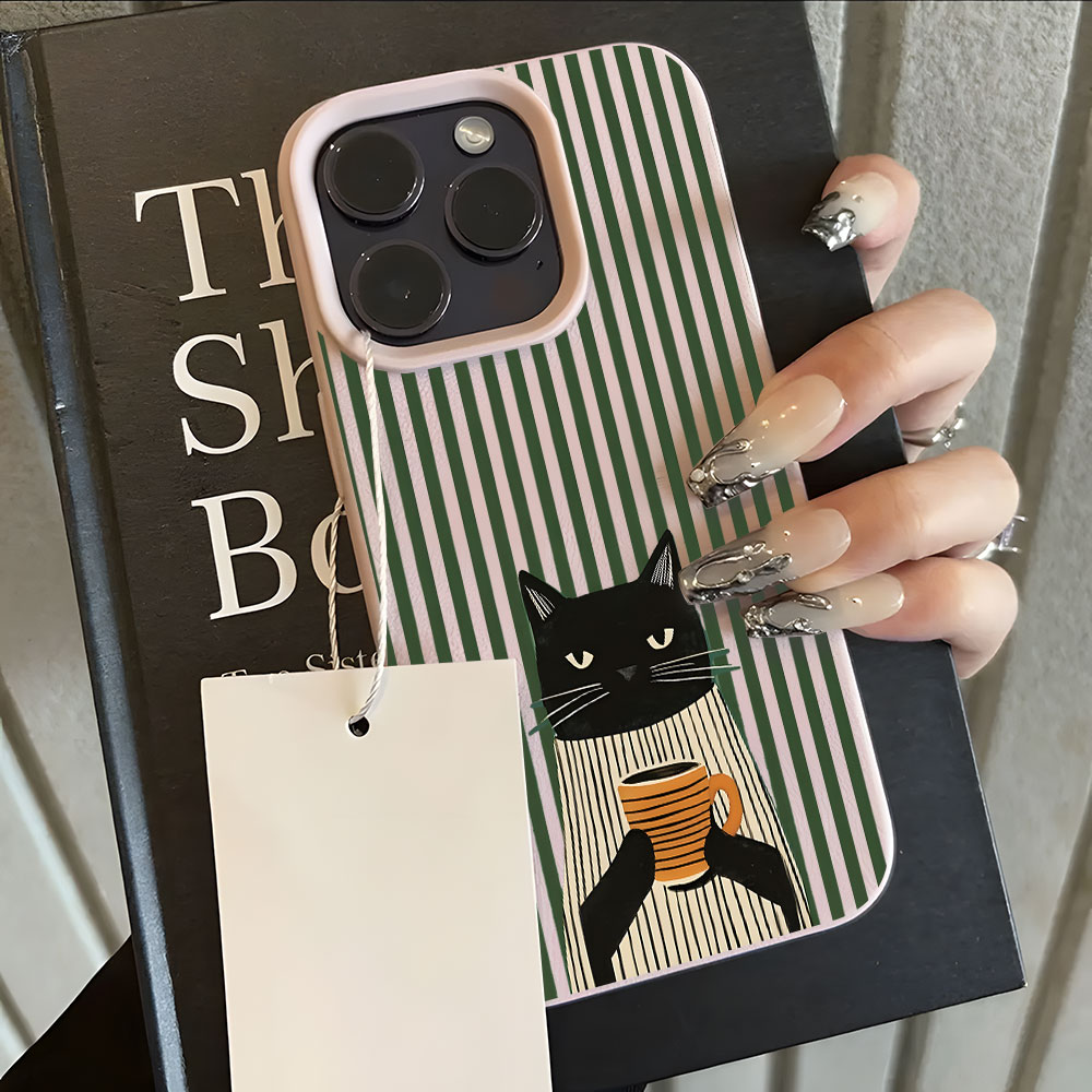 Komik Kahve Kedi Desenli Lyche - Phone Cases Xs Max incelemesi ve fiyatı