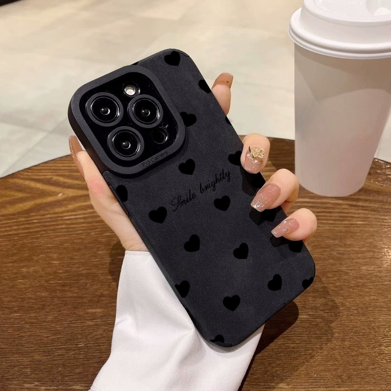 Yeni Lüks Siyah Kalp Desenli T - Phone Cases Xs Max incelemesi ve fiyatı