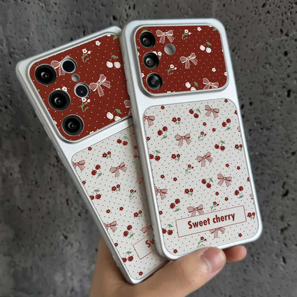 Kırmızı Kiraz Fiyonklu ve Çiçe - Phone Cases Red incelemesi ve fiyatı