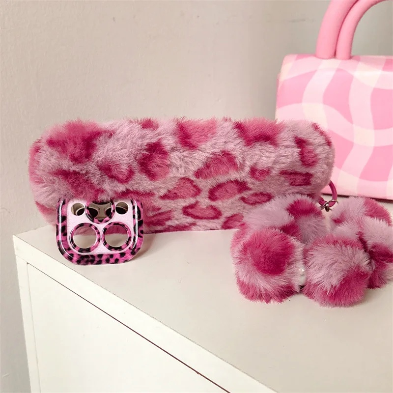 Moda Leopar Desenli Tüylü Pelu - Phone Cases Iphone 15 incelemesi ve fiyatı