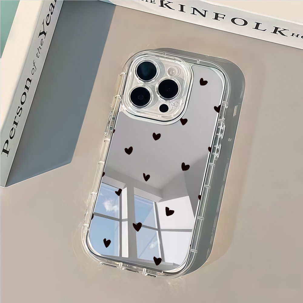 Taze Tatlı Siyah Aşk Kalp Ayna - Phone Cases Like Loopy incelemesi ve fiyatı
