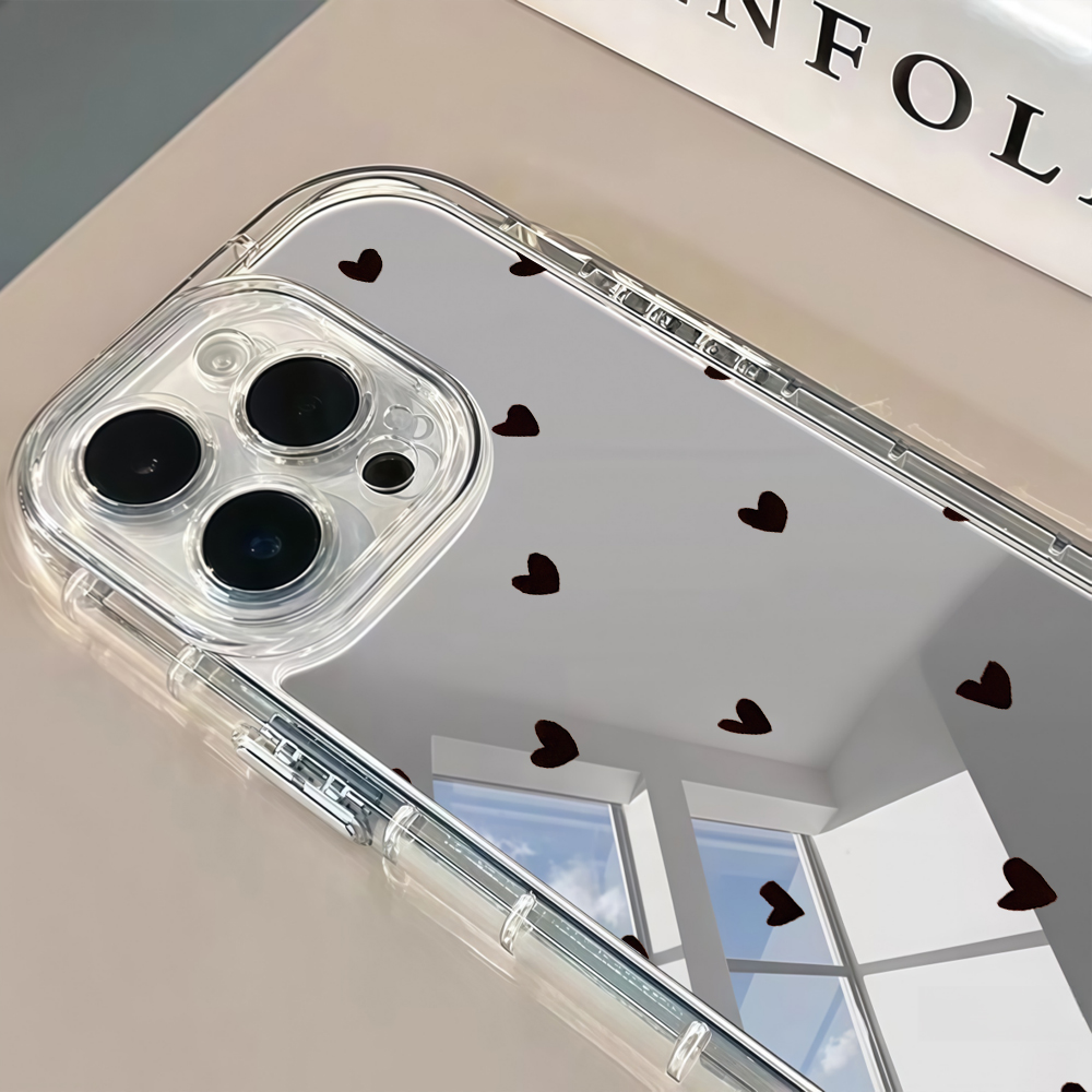 Taze Tatlı Siyah Aşk Kalp Ayna - Phone Cases Like Loopy incelemesi ve fiyatı