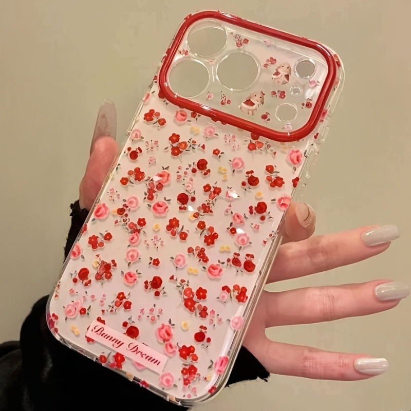 Sevimli Çizgi Film Kırmızı Çiç - Phone Cases Red incelemesi ve fiyatı