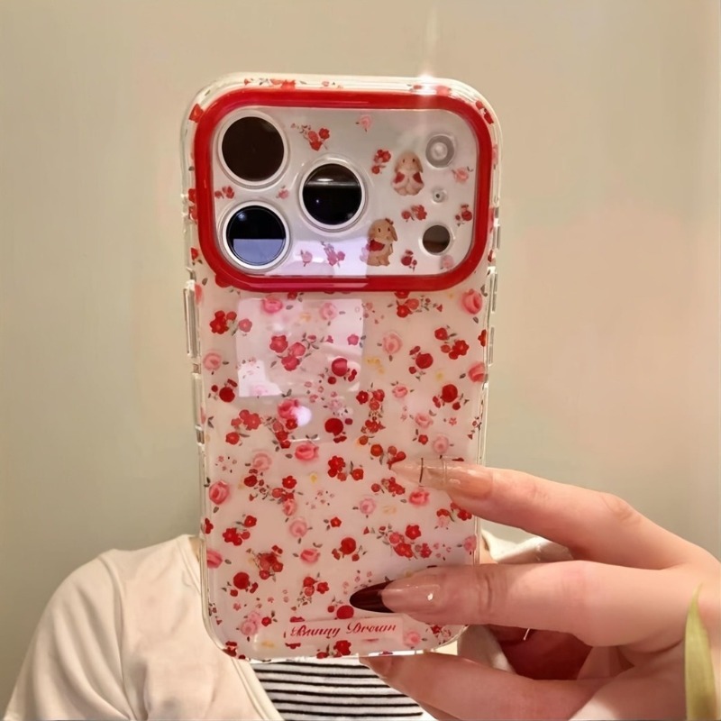 Sevimli Çizgi Film Kırmızı Çiç - Phone Cases Red incelemesi ve fiyatı