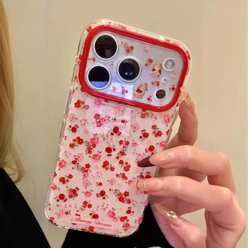 Sevimli Çizgi Film Kırmızı Çiç - Phone Cases Red incelemesi ve fiyatı
